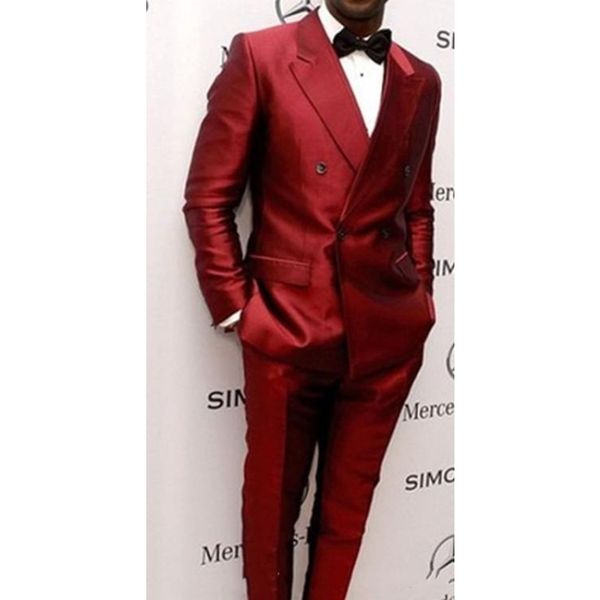 

popular double-breasted groomsmen lapel groom tuxedos men suits wedding/prom man blazer ( jacket+pantst+tie, White;black