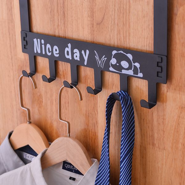 

e980 cartoon a hook door back type clothes hanger avoid nail nothing mark the door back type clothes hanger wrought iron hanging