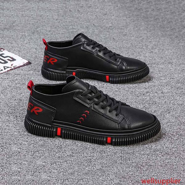 

non-brand triple black white yellow low cut brown men casual shoes comfortable breathable women men shoe sports sneakers 38-44