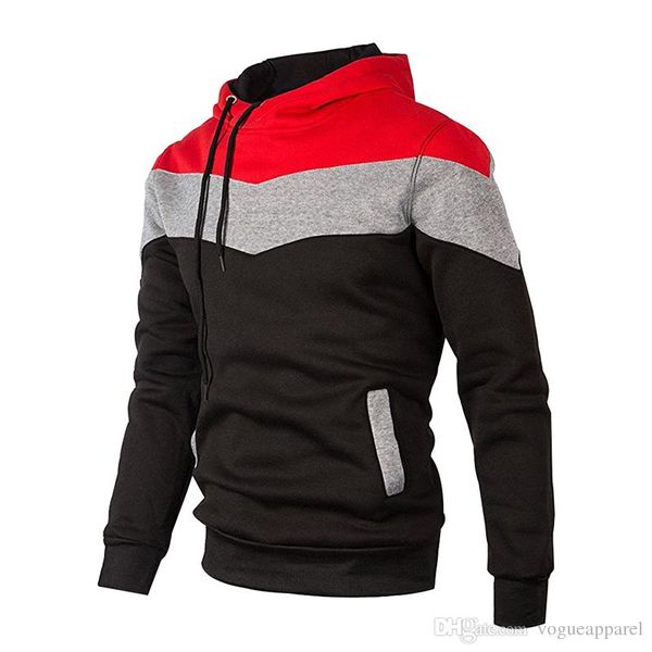 2018 Herren-Winterjacke, Windschutz, Reißverschluss, Hoodies, 9 Farben, Freizeit-Trainingsmantel, XS, günstig online