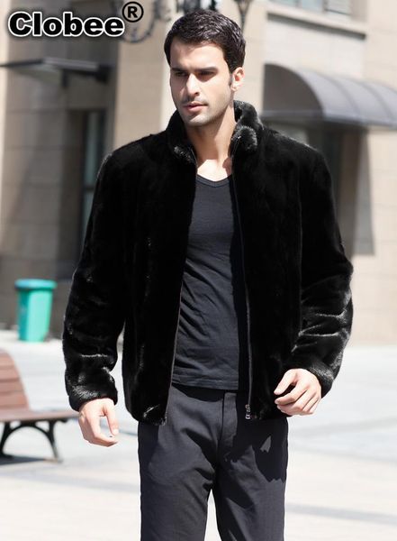 

jaqueta de couro masculina 2019 winter leather jacket men stand collar short design black 2019 faux fur coat plus size x680