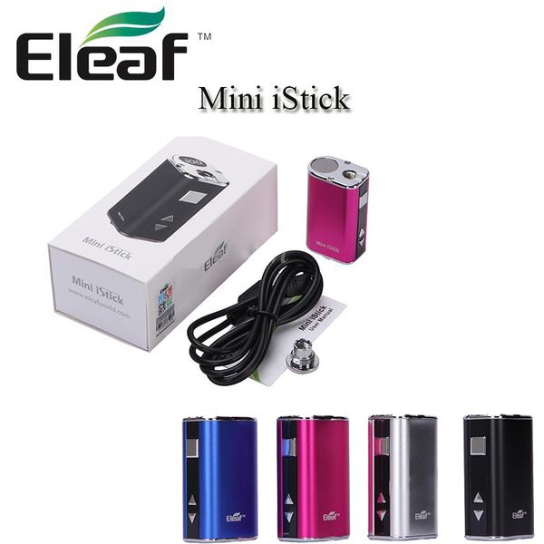 

Eleaf Mini iStick 10 Вт Батарейный комплект Встроенный 1050 мАч Блок переменного напряжения Мод с USB-кабелем Разъем эго в комплекте 100% оригинал