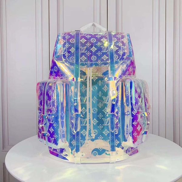 

2020 new luxury fashion backpack made of leather and canvas luxury fashion designer bag fashion print backpack 003