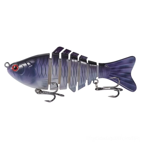 

hltqw 39g 17cm swimbait fishing lures wobbler minnow 4 segments with 3d eye hard artificial bait pesca 2 crankbait hooks