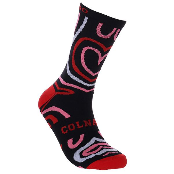 

new quality professional brand sport pro cycling socks comfortable road bicycle socks mountain bike racing, Black