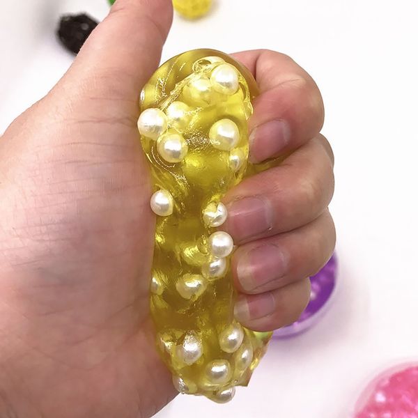 

slime slime pearl mud yellow