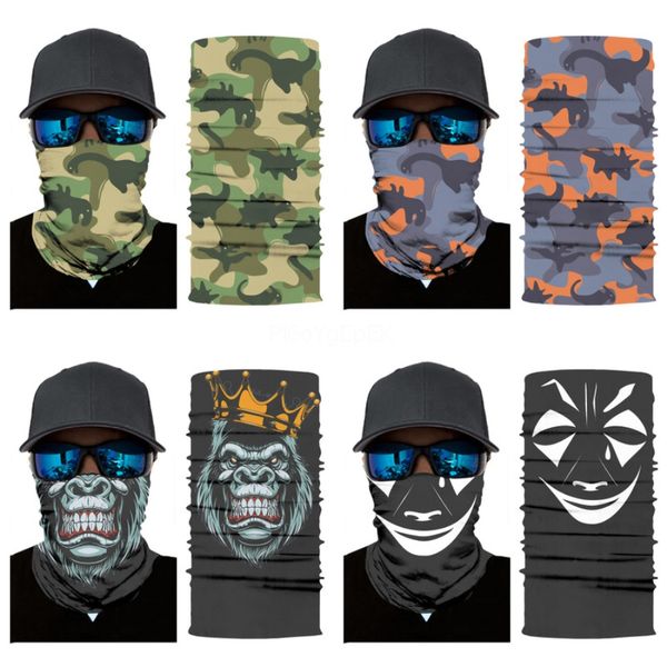 

halloween cosplay bicycle ski skull half face mask ghost skull scarf bandana neck warmer party headband magic turban bal #317#942, Blue;black