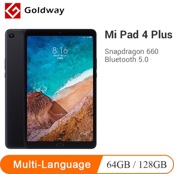

Multi-language Xiaomi Mi Pad 4 Plus 64 / 128GB планшеты 4 Snapdragon 660 AIE 8620mAh 10.1" 16: 10 1920x1200 экран 13MP Mi Pad 4