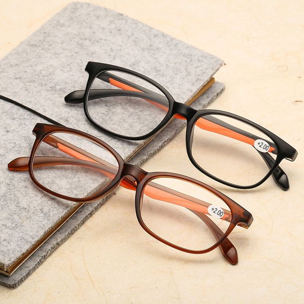 

portable resin reading glasses old-fashioned glasses fashion pure old glasses men's outdoor jewelry 2 style sale, White;black