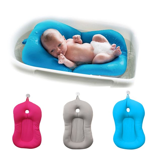 

baby bath racks newborn non-slip pad head protective soft kids shaping pillow hollow out pillows 37*57cm dropshipping