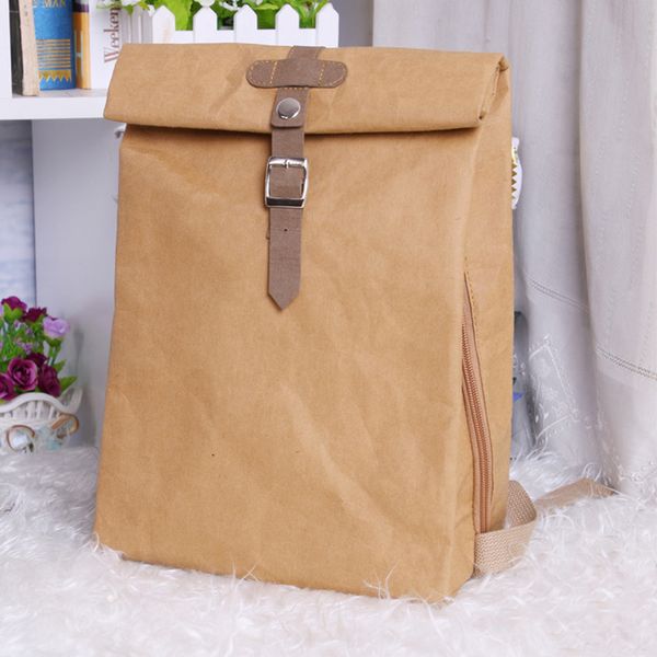 

pubgs backpack new kraft paper student school bag multifunctional large capacity washable tear-resistant environmentally t200326