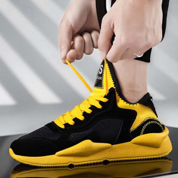 

male summer running shoes for men jogging sneakers for men air sole breathable mesh lace-up outdoor training fitness sport shoes