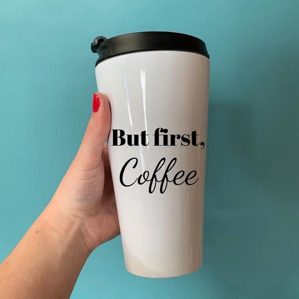 

16 oz coffee cups double wall stainless steel glasses bar beer cup insulated vacuum cups with lids