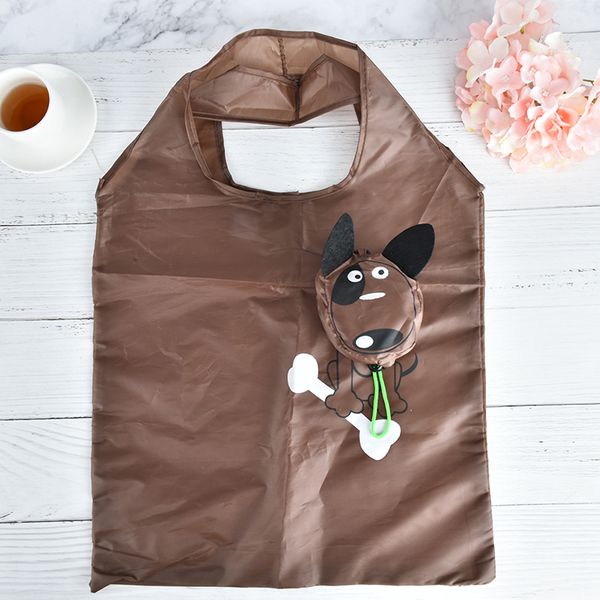 

reusable dog shopping foldable nylon bag storage travel tote grocery bag