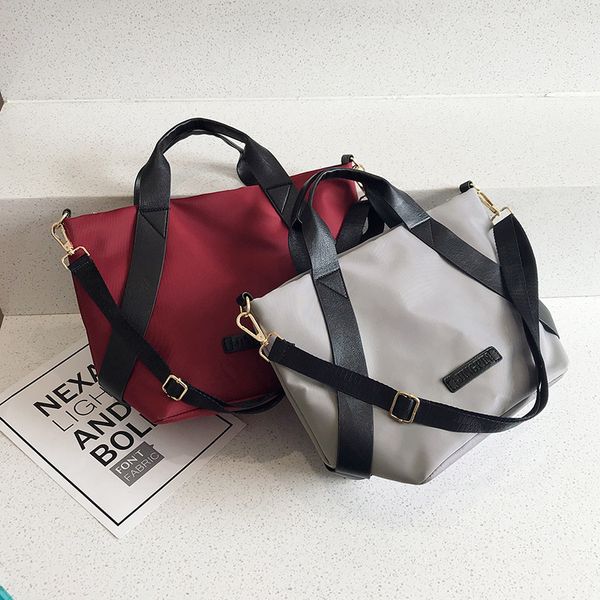 

oxford cloth large capacity bag women's 2020 new style korean-style fashion casual handbag contrast color crossbody bag fashion