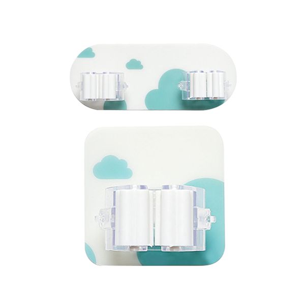 

cloud storage buckle broom mop holder self adhesive reusable no drilling super anti-slip wall mounted storage buckle rack holder
