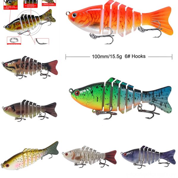 

zafo9 box tackle fishing 5 grid bait type luya box (10cm * 15.5g) can hold 5 fake baits