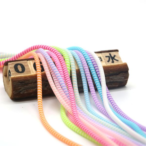 

5pcs cable protector earphone organizer stationary wire storage data line holder winder wrap cord cable desk accessories set