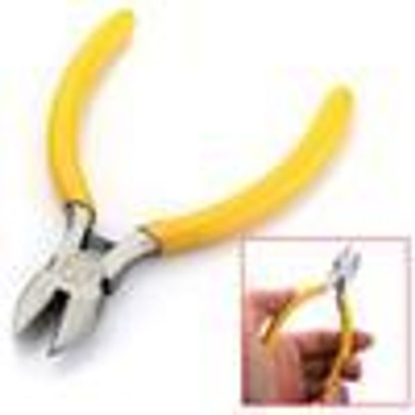 

garden electrical repair tool hard cutting plier yellow side wire cutter plier