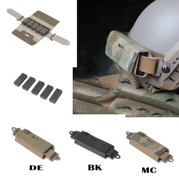 

tactical helmet balancing bags rear counterweight helmet pouch including 5 square brick blocks compete kit