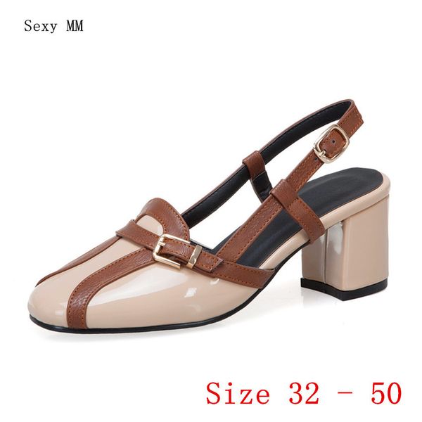 

women low high heel gladiator sandals shoes woman low high heels pumps small plus size 32 33 - 40 41 42 43 44 45 46 47 48 49 50, Black