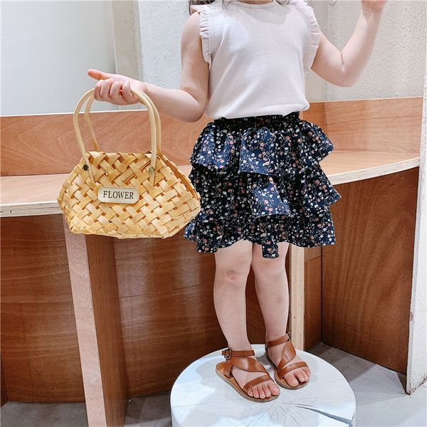 

2020 new arrival baby girls floral skirt summer kids girls skirts 1-6 years