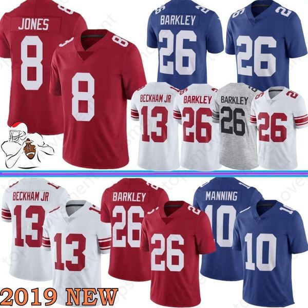 

26 Saquon Barkley New Jersey York 8 Daniel Jones Giant Jerseys 10 Eli Manning 88 Evan Engram Football Jerseys 87 Shepard 21 Collins S-XXXL