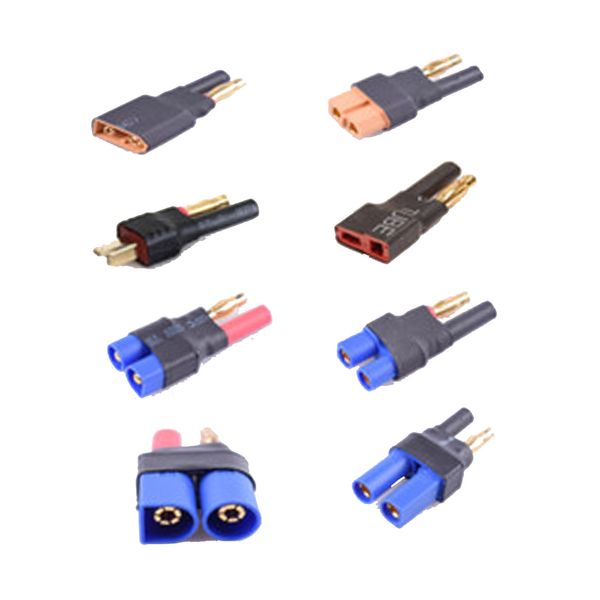 

fuse model wireless 4.0mm male female bullet banana connector to deans t plug xt60 ec3 ec5 male female plug adapter 1pcs
