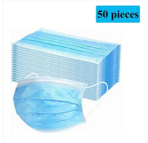

salesdisposable face masks 3 layers dust-proof mask protective cover masks