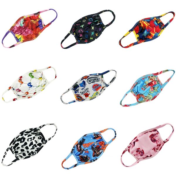

designer printed face masks in stock non woven face mask 3 layers earloop face masks 50 1pc #267, Black