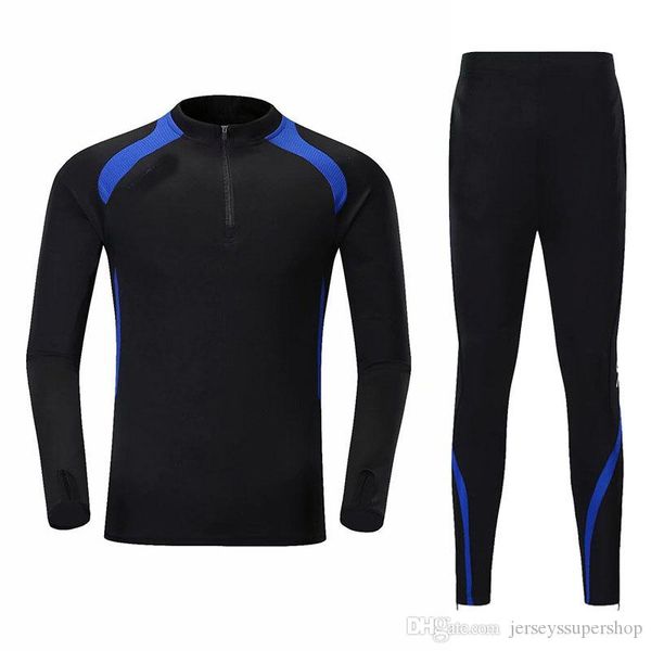 

2019 20 black blue lastest men football jerseys outdoor apparel football wear juv