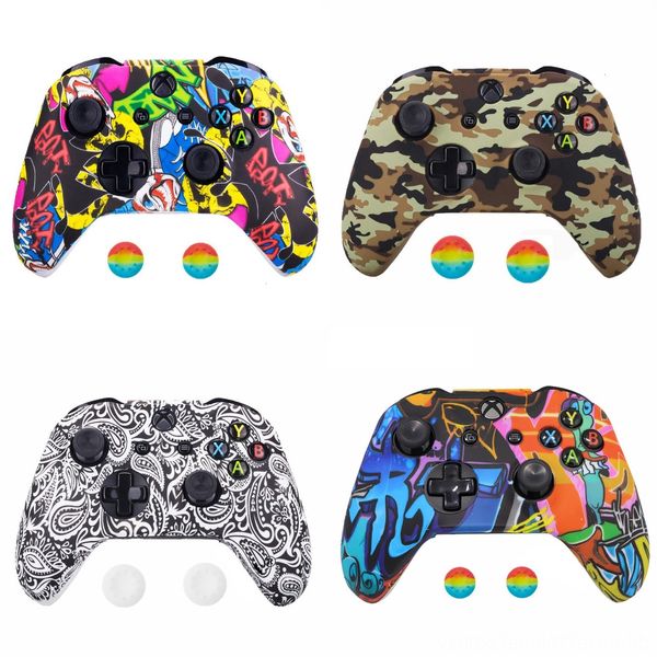 

wb0wv soft xbox rubber skin gamepad protective case for game pad joystick accessories cover microsoft silicone one s controller