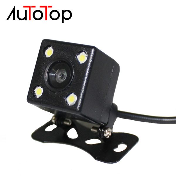 

autocar rear view camera with 4 led night vision universal backup parking camera waterproof 170 wide angle hd color image