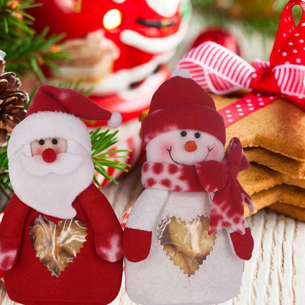 

christmas candy socks xmas gifts bag new party decorations fashion cute christmas santa claus snowman candy pocket bags