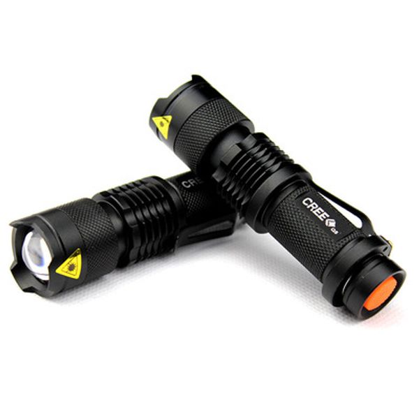 

5 colors mini led flashlight 300lm q5 zoom in/out camping tactical torch light 3-mode use 14500 battery dhl