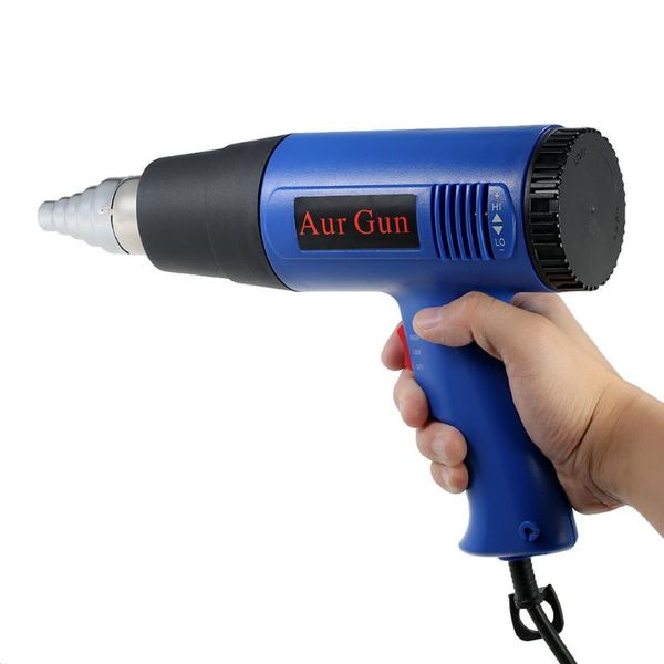 

1800w adjustable temperature air gun fast heating industrial hair dryer gun soldering heat blower 4 nozzles ac220v