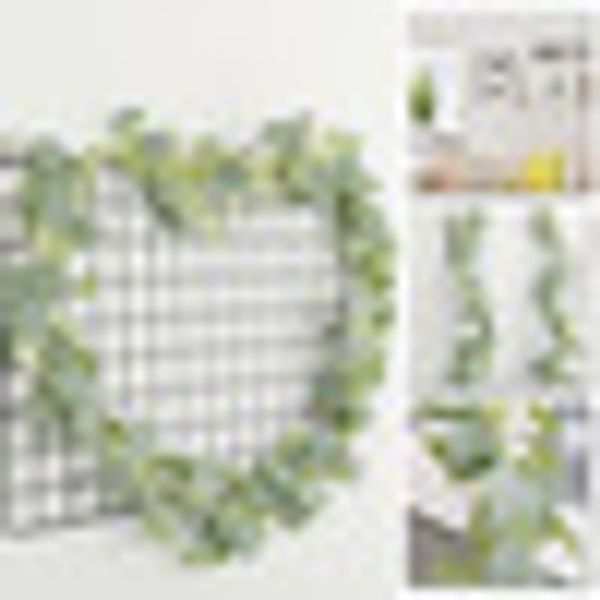 

home decoration 1.8m artificial eucalyptus leaves vine rattan twig wedding garland decor wall hanging ornament