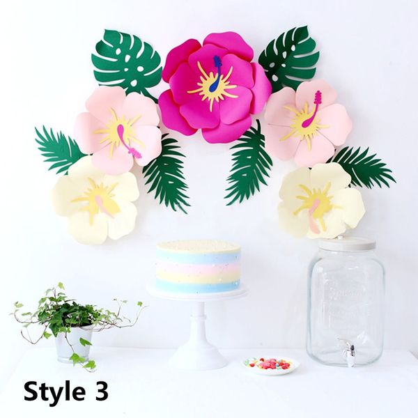 

floriculture decoration stage background cardboard material 110cm length paper flower flower suit three-dimensional diy handmade