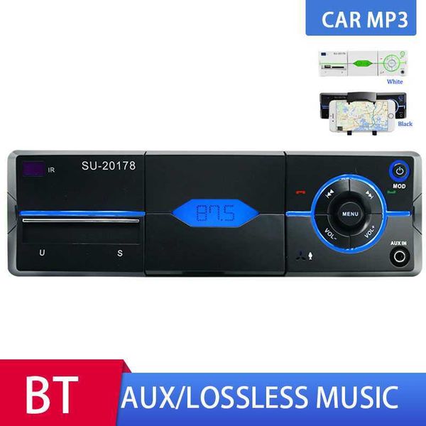 

1 din car radio mp3 player stereo autoradio multimedia player bluetooth fm remote control handscalls usb sd aux cardin-dash