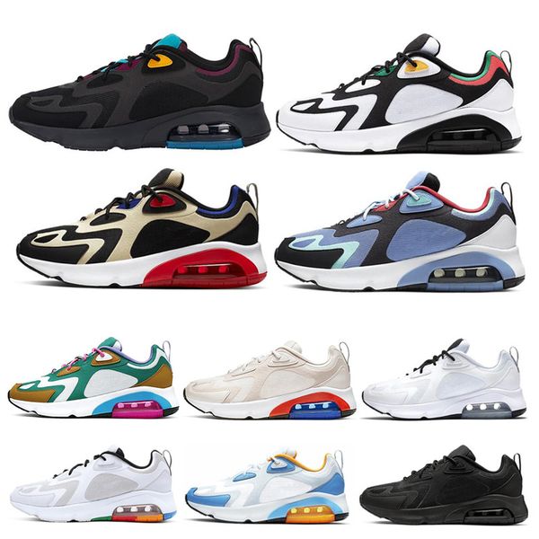 

new arrival 200 vast grey white metallic silver men 200s running shoes mystic green royal pulse team gold triple black sneakers shoes