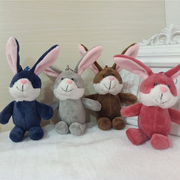 

cute rabbit/dinosaur/pig plush toys soft stuffed animals mini bunny bag pendant plush dolls key chain for children girls gifts
