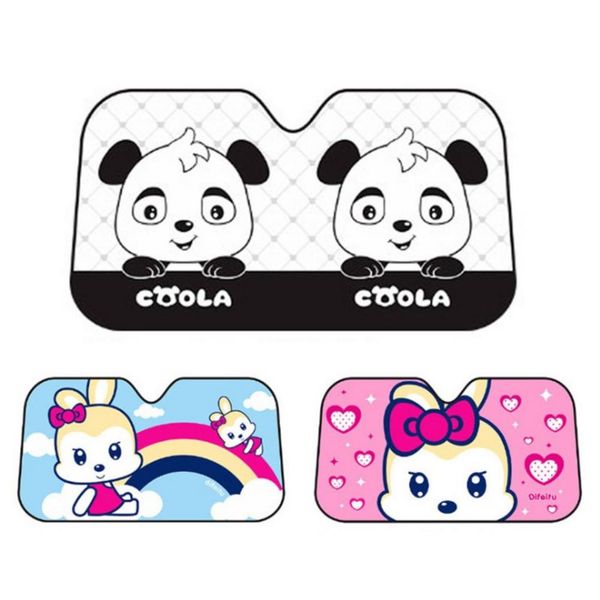 

cartoon car windshield sun shade universal fit car sunshade uv protection and heat reflector keep vehicle cool