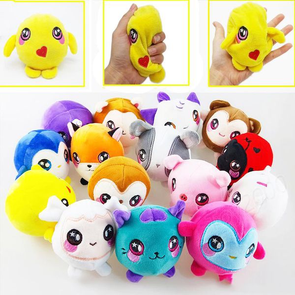 

squishamals kawaii animal plush squishy stuffed slow rising toys stress reliever phone charms squeeze decompression kids toys gift