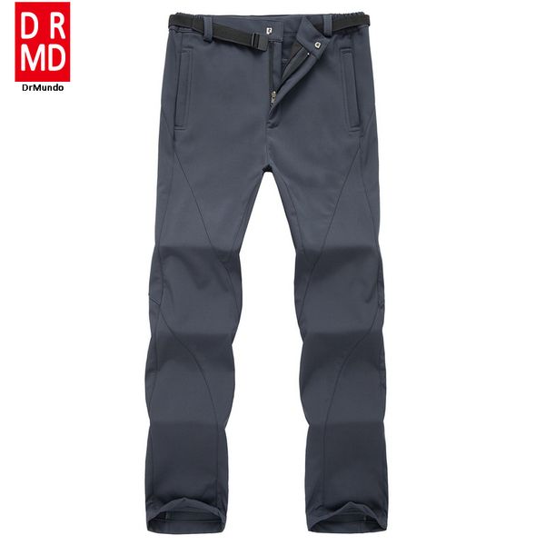 

outdoor winter ski pants men solft shell pants plus size waterproof snow thicken fleece hiking pant snowboard trousers