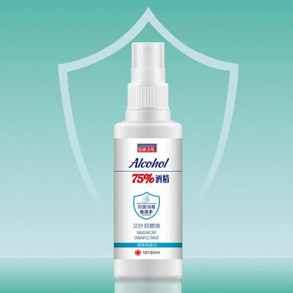 

60ml 75% disinfection alcohol carry-on disposable hand alcohol disinfection spray bottled prevention hand sanitizer