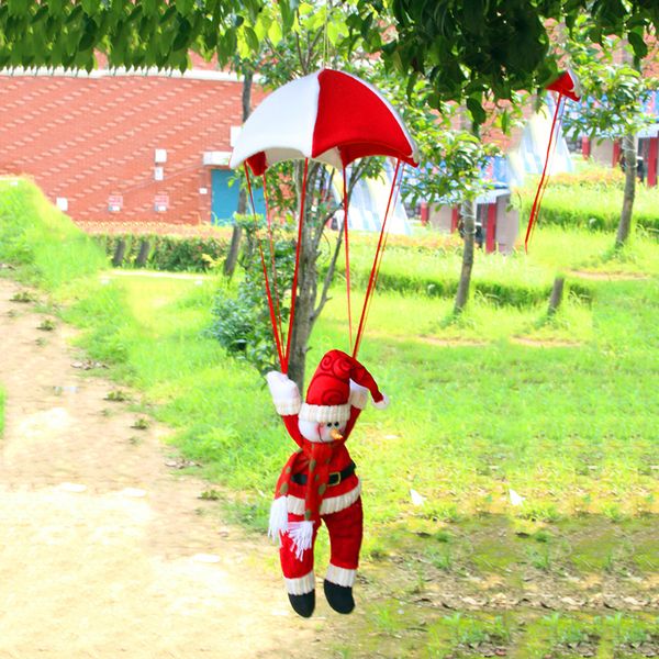 

decorative christmas santa claus snowman in parachute christmas tree hanging ornament decoration navidad natal