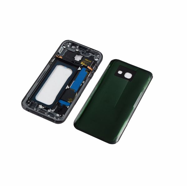

for samsung galaxy a5 2017 sm-a520f a520 metal lcd middle frame housing +power on off side button+battery back glass cover