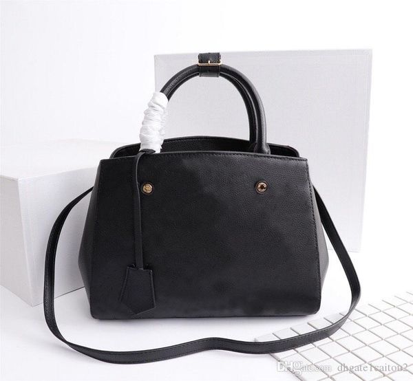 

original designer luxury handbags purses montaigne bag women tote brand letter embossing genuine leather shoulder bags m41046