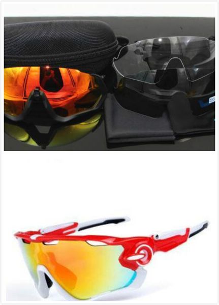 

новый поляризованные мужчины марка велоспорт очки гонки очки велосипедные очки 3 контактные линзы велоспорт солнцезащитные очки спортивные в, White;black