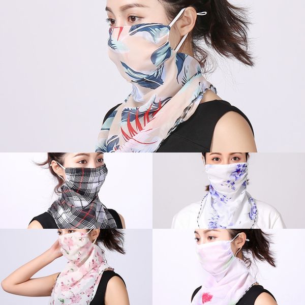

83bqg summer cycling half face mask breathable ice silk outdoor sports facemask cool cycling mask anti-uv scarf fishing protective gear, Black